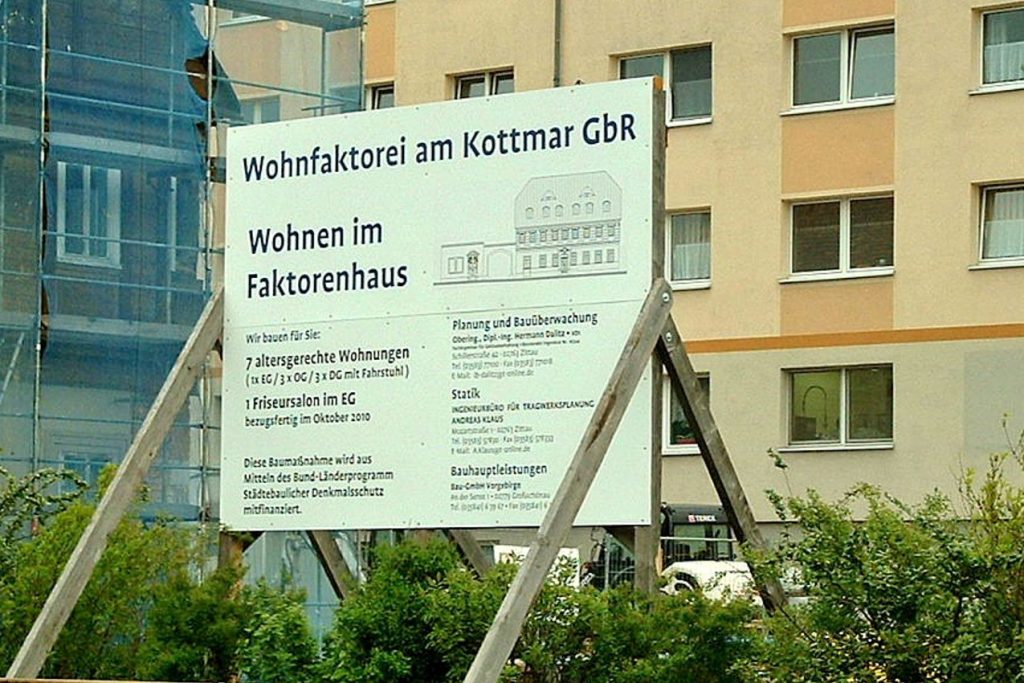 Bautafel in Eibau